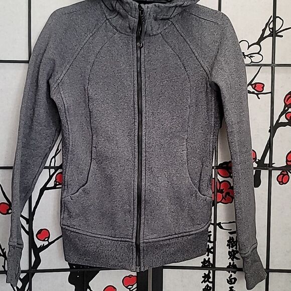 Lululemon Grey Full Zip Scuba Hoodie - Picture 4 of 8